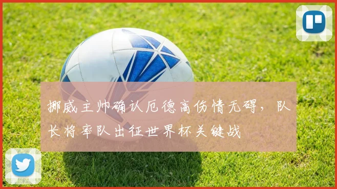 挪威主帅确认厄德高伤情无碍，队长将率队出征世界杯关键战
