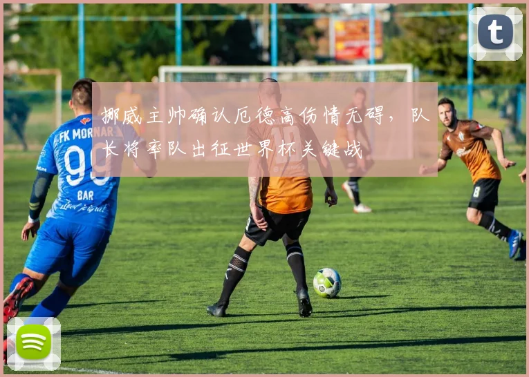 挪威主帅确认厄德高伤情无碍，队长将率队出征世界杯关键战